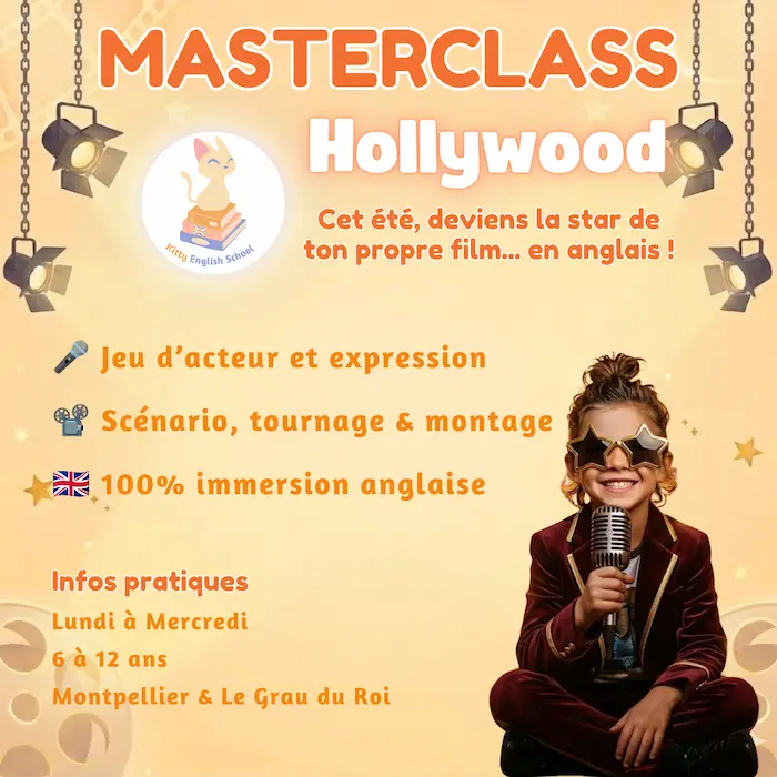 Édition Back to School - Hollywood Star Masterclass(6-12 ans) <br>Lundi 24, mardi 25 et mercredi 26 août | Montpellier